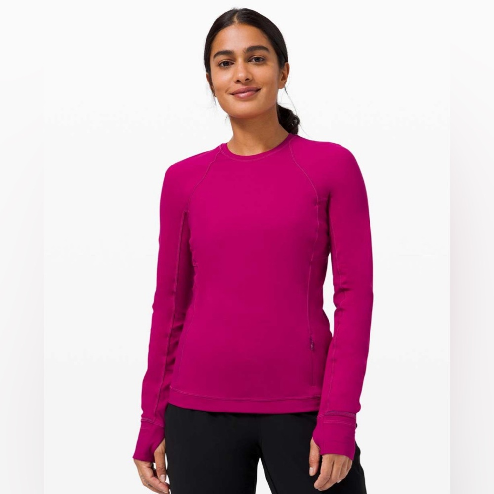 Lululemon Runderful Long Sleeve Deep Fuschia 2